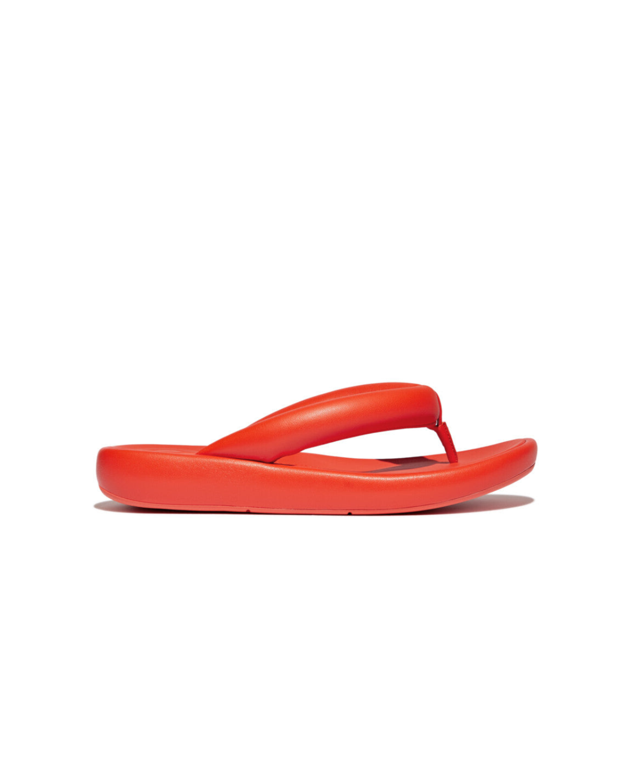 Fitflop IQushion D-Luxe x Roksanda Padded leather Flip Flops Tangerine