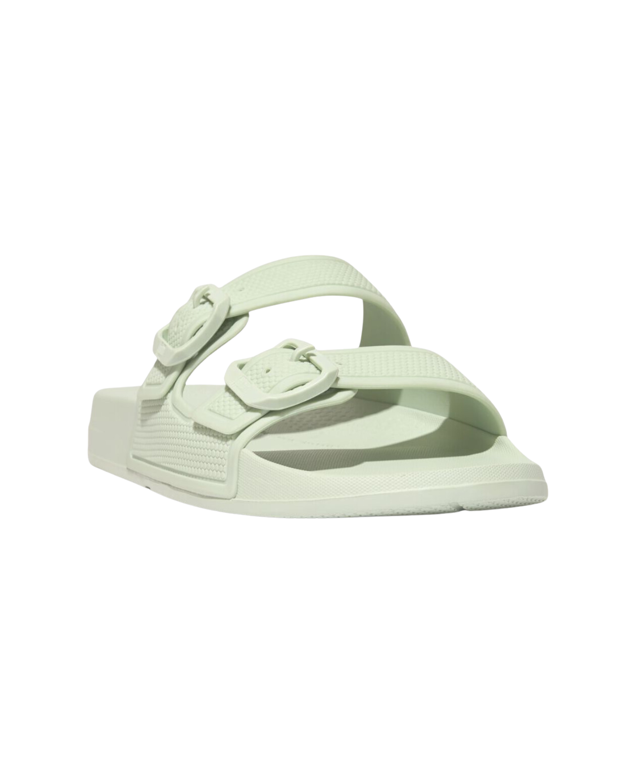 FitFlop iQushion Two Bar Buckle Slides Sagebrush