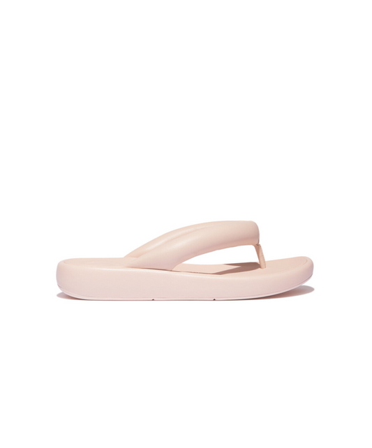 Fitflop IQushion D-Luxe x Roksanda Padded leather Flip Flops Oyster