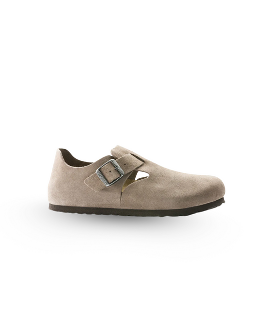 Birkenstock London Suede Leather Taupe Shoes