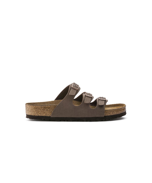 Birkenstock Florida Birko-Flor Mocca Soft Footbed Sandals