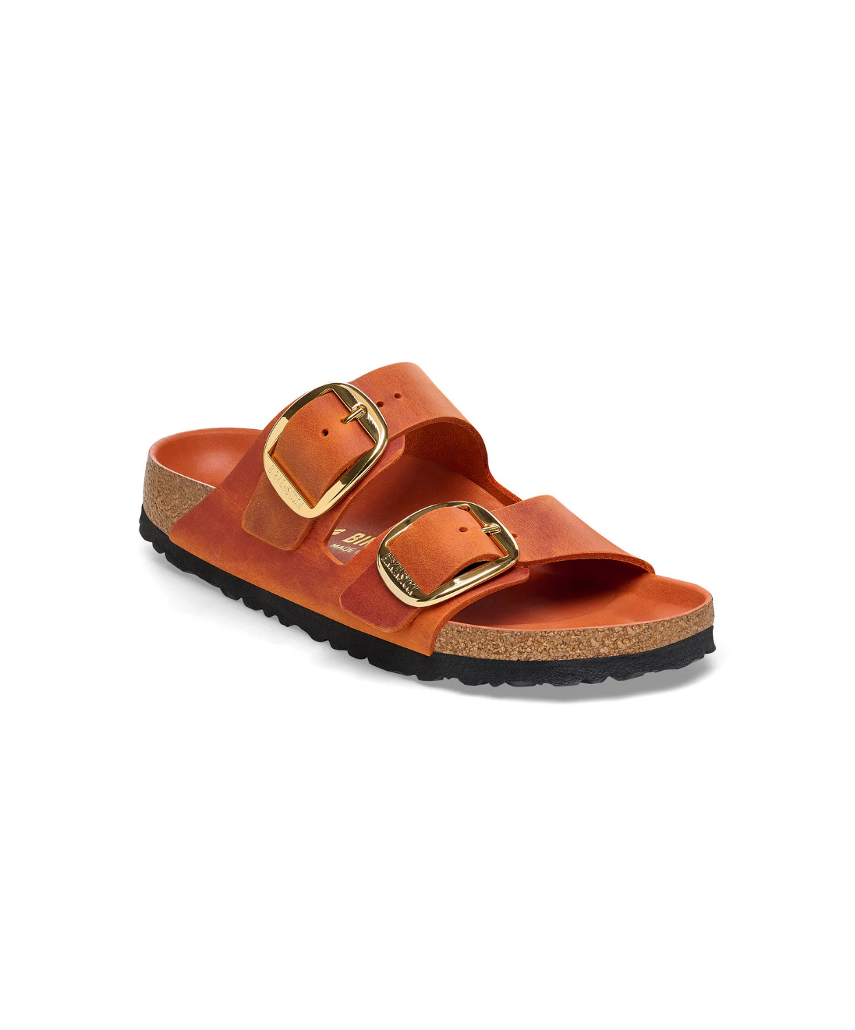 Birkenstock Arizona Big Buckle Oiled Leather Burnt Orange Sandals