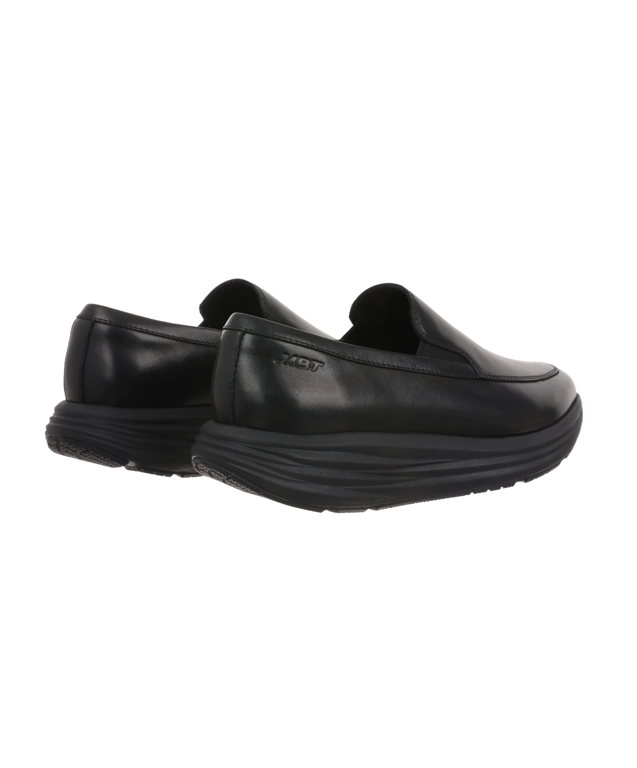 MBT Boston Slip On Black Mens Shoes